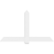 Ekena Millwork Eugene Architectural Grade PVC Gable Bracket, 72"W x 42"H x 2"D x 6"F, 14/12 Pitch GBP072X42X0206EUG00 - alternate 4
